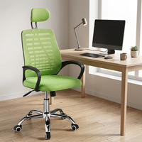 Chaise de bureau exécutive ergonomique contemporaine minimaliste de haute qualité à hauteur réglable pour réunions et études
