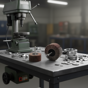 Disco de Lija Fervi con Base de Tela de Óxido de Aluminio, Eje de 10mm, Herramienta Abrasiva para Pulir Metal - Product Image 3