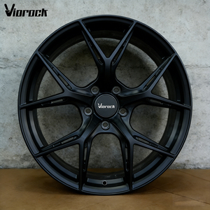 Nouvelles jantes forgées Viorock personnalisées multi-branches noires 18 19 20 21 22 23 pouces 5*112 5*120 compatibles avec BMW, Audi, Mercedes-Benz, Porsche - Product Image 4