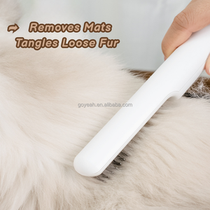 Peine desenredante de una sola cara para mascotas, elimina sin esfuerzo los nudos del subpelo, rastrillo para perros <span class=keywords><strong>y</strong></span> gatos - Product Image 4