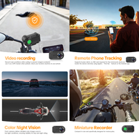 Caméra de tableau de bord pour moto Podofo, étanche IP66, enregistrement en boucle, suivi, 1080P HD, mini enregistreur WiFi sans écran, vente en gros OEM