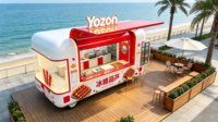 Kiosques de restaurant, bars, magasins mobiles, bureaux et remorques alimentaires préfabriqués en structure acier moderne pour appartements, hôtels et villas