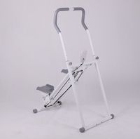 Steppeur pliable réglable en hauteur avec écran LCD et machine d'exercice aérobie de type escalade verticale avec poignée pour entraînements à domicile