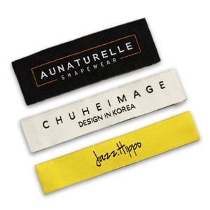 Étiquettes tissées en coton pour l'artisanat et l'art, brodées, fabrication professionnelle, étiquettes tissées personnalisées avec colle pour vêtements féminins - Product Image 3