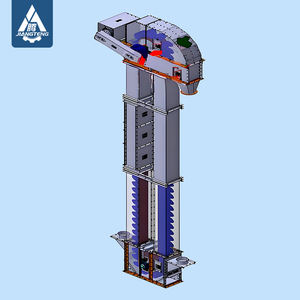TD315 dikey kayış kova asansörü 12m yükseklik bakır cevheri/kurşun cevheri/çinko cevheri madencilik bandı tipi üretim tesisi - Product Image 1