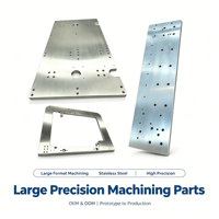 Plaques en aluminium anodisé A5052 sur mesure, grandes dimensions, usinées CNC, trous percés et taraudés, panneaux usinés avec précision
