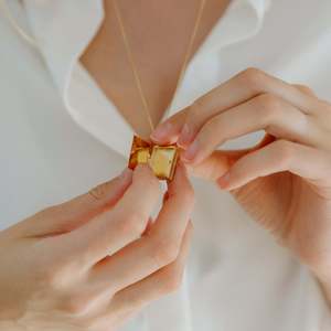 Zarif renkli emaye takı kolye yüksek moda kaplama pirinç kutu zincir <span class=keywords><strong>Tarot</strong></span> kolye kolye kadın kızlar için - Product Image 2