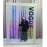 Mini Cabine Photo Style Magazine de Haute Qualité avec Panneau, Installation Facile pour la Photographie Événementielle dans les Petits Espaces, Noire