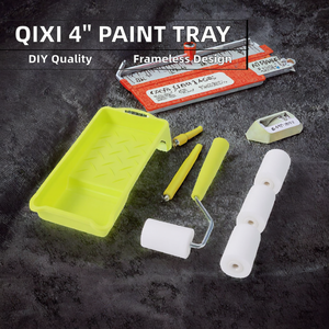 ถาดลูกกลิ้งทาสีพลาสติกคุณภาพ DIY ขนาด 4 นิ้ว สำหรับงานทาสีแบบลึก อุปกรณ์ทาสีขนาดเล็กสำหรับอุตสาหกรรม/DIY รองรับ OEM ถาดแปรงทาสีพร้อมลูกกลิ้ง - Product Image 3