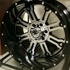 ล้อแม็<span class=keywords><strong>ก</strong></span>ซ์อัลลอยด์ขนาด 17 นิ้ว <span class=keywords><strong>6</strong></span> * 139.7 PCD ดีไซน์ 7 <span class=keywords><strong>ก</strong></span>้าน สำหรับรถ Isuzu Bakkie D-MAX Black Mamba Offroad-2 - Product Image 1