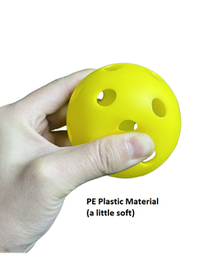 Venta caliente 72mm 26 Hole Fuller <span class=keywords><strong>Ball</strong></span> PE Bola de piso de plástico suave Bola de práctica interior Hockey Floorball multicolor - Product Image 3