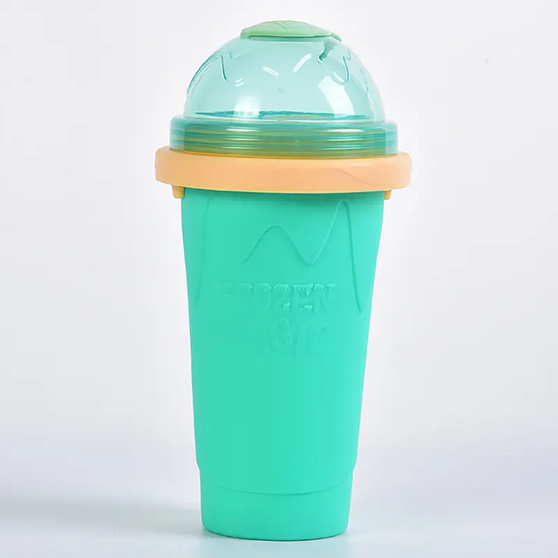 Food Grade Silicone Slushie Maker Cup Quick-cooling Smoothies Bottle Cup Magic Squeeze Ice Cup