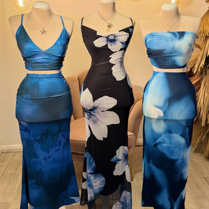 Vestido Mini Bodycon de Maternidad con Cuello Halter y Tie-Dye, Estilo Personalizado, Tendencia Verano 2025, para Mujer, con Volantes Fruncidos, Ideal para Fiestas y Cócteles Nocturnos - Product Image 4