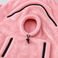 Sweat-shirt chaud d'hiver en fausse fourrure avec poche kangourou pour chiens et chats