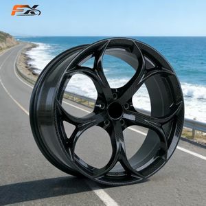 Jantes en fibre de carbone forgées en deux parties, personnalisables, de 18 à 21 pouces, en forme de pétale, finition noire mate, pour Audi RS6/<span class=keywords><strong>ABT</strong></span>/<span class=keywords><strong>A8</strong></span> - Product Image 2