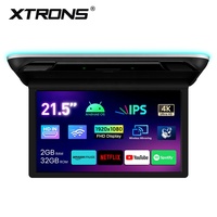 Monitor Lipat Atap Mobil Android XTRONS 21,5 Inci, Layar IPS FHD, Input HD, Pemasangan Logam untuk Bus dan Motorhome