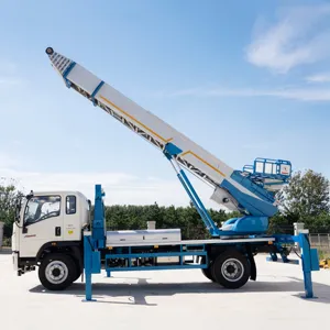 JIUHE camión móvil de material 45m escalera aérea camión muebles camión elevador escalera ajustable plataforma de trabajo