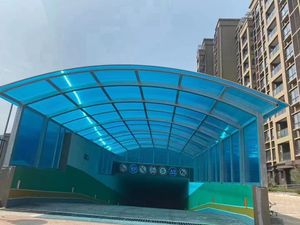 Transparente 4x8 hoja de plástico 16mm Trapezoidal al aire libre fino transparente sólido hojas de policarbonato - Product Image 4