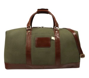 Bolsa de Lona Resistente y Funcional Color Verde Oliva con Diseño Clásico Vintage, Bolsa de Viaje Espaciosa para Gimnasio y Negocios - Product Image 2