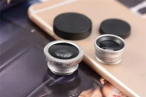 Lensa LOGO Universal kustom 10X makro 180 derajat 0,7x akrilik sudut lebar 3-In-1 lensa semua ponsel pintar