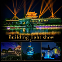 Espectáculo de Luces Proyectadas Programables para Edificios, Efecto Visual Personalizado para Decoración Nocturna de Arquitectura Urbana