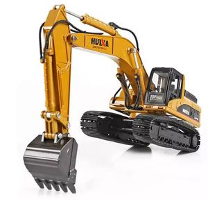 SJY-1910-2 Modèle de camion excavateur en métal à l'échelle 1/40, véhicules de construction moulés sous pression, jouets pour garçons - Product Image 1