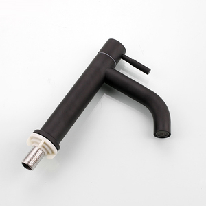 <span class=keywords><strong>Robinet</strong></span> de lavabo moderne à poignée unique en acier inoxydable SUS304 noir, à montage sur plan, avec fonction de mesure, trou unique, garantie de 3 ans - Product Image 3