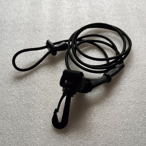 Laisse élastique noire à crochet en nylon, corde de sécurité pour la pêche, pour les lacs, les rivières, utilisation en extérieur - Product Image 2