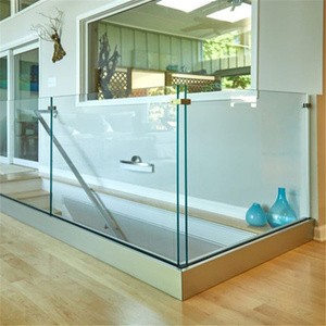 <span class=keywords><strong>Clôture</strong></span> moderne en <span class=keywords><strong>plexiglas</strong></span>, main courante de <span class=keywords><strong>piscine</strong></span> en acier inoxydable, design de garde-corps en verre avec embout en acier - Product Image 3