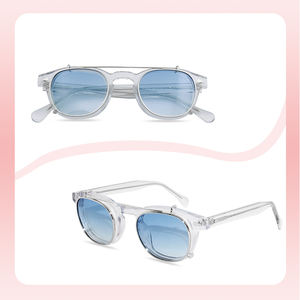 Lunettes polarisées grossissantes élégantes, vente en gros, <span class=keywords><strong>Clip</strong></span> sur lunettes en acétate 2 en 1 - Product Image 3