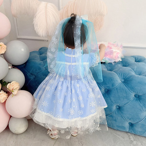 2020 Manica corta Principessa Febbre Del Partito Del Vestito Gioco Anna <span class=keywords><strong>Elsa</strong></span> Bambino <span class=keywords><strong>Bambina</strong></span> Del Bambino Anna Dress Cosplay Costumi - Product Image 4