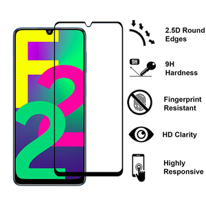 Film protecteur d'écran pour Samsung <span class=keywords><strong>Galaxy</strong></span>, pièces, en verre trempé original, 9H Premium, <span class=keywords><strong>F22</strong></span> - Product Image 2