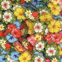 Perles à double trou en relief motif fleur d'hibiscus tropicale, accessoires pour bijoux faits main DIY, matériaux pour stylos perlés, vente en gros