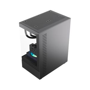 270 Degree Dual Tempered Glass Computer Case Gaming Mid Tower Gaming PC Case MATX Gamer case Support 240MM <strong>RAD</strong> - Product Image 4