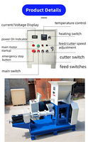 Nouveau design d'extrudeuse de nourriture pour chien et chat pour poissons flottants machine à fabriquer des granulés ligne de production d'aliments pour poissons acheter extrudeuse