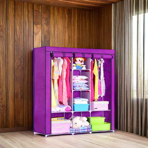 Armarios OEM Personalizados, Armario Moderno Portátil, Muebles <span class=keywords><strong>de</strong></span> Dormitorio Elegantes, Armario Plegable <span class=keywords><strong>de</strong></span> <span class=keywords><strong>Tela</strong></span> - Product Image 2
