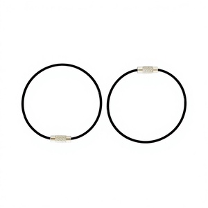 YIWANG 150mm Stainless Steel Wire <b>Key</b> <b>Rings</b> Accessory Wholesale Wire Keychain - Product Image 1