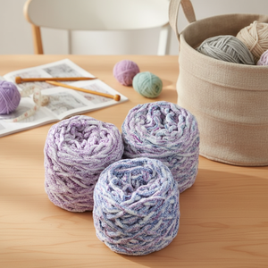 Fil de polyester doux et coloré, mélange de fibres, <span class=keywords><strong>pour</strong></span> tricot DIY, écharpes, chaussons <span class=keywords><strong>au</strong></span> <span class=keywords><strong>crochet</strong></span>, sacs en matériaux tissés à la main, Jiangsu - Product Image 4