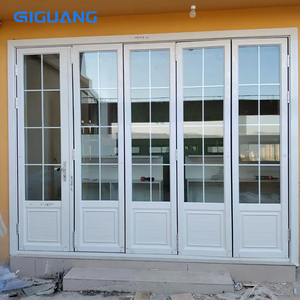 Qiguang ประตูบานเลื่อนอลูมิเนียมเคลือบสามชั้นแบบพับได้ระบบฉนวนกันความร้อนแรงกระแทกจากพายุเฮอริเคน - Product Image 2