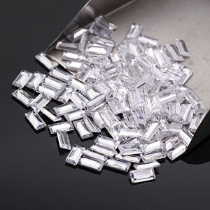 500 buah Per tas 2x1mm hingga 3x6mm warna batu CZ batu permata Zircon kualitas tinggi <span class=keywords><strong>Baguette</strong></span> kubik zirkonia untuk membuat perhiasan - Product Image 3