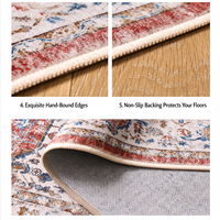 Tapis de sol ChamXue, tapis en fausse fourrure imprimé, tapis en fausse fourrure de cachemire, salon, chambre à coucher, tapis de canapé, lavable en machine, antidérapant, facile d'entretien