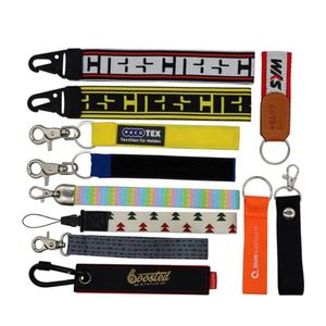 Factory Custom Logo Eagle Hook Olecranon Key Carabiner Hand Wrist Strap Nylon Keychain Holder Short <b>Lanyard</b> - Product Image 2