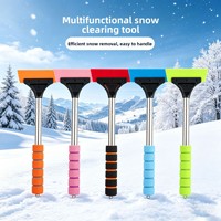 Pelle à neige pour voiture CX2025-01 avec fonctions de dégivrage et de raclage, respectueuse de la peinture, outil de dégivrage hivernal