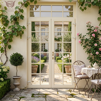 DEMEA Portes Françaises en Bois Massif Personnalisées et en Gros pour Résidences, avec Grilles en Verre, Portes Battantes Premium pour Hôtels et Villas