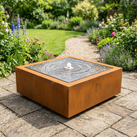 Fontaine d'eau extérieure décorative, cascade pour table d'eau, bassin de jardin, élément aquatique coloré, cascade d'eau