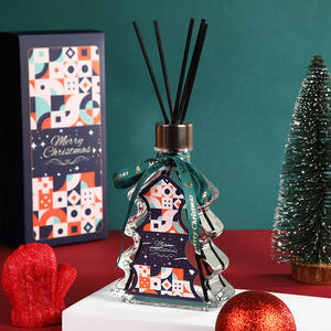 Vente flash - Flacon diffuseur <span class=keywords><strong>de</strong></span> parfum <span class=keywords><strong>en</strong></span> verre vide <span class=keywords><strong>de</strong></span> 200 ml <span class=keywords><strong>en</strong></span> forme d'arbre <span class=keywords><strong>de</strong></span> Noël unique avec couvercle et boîte personnalisée - Product Image 5