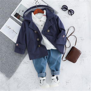 Ensemble 3 pièces : Body à manches longues, Jean taille haute, Manteau et Pantalon de cérémonie pour bébés et enfants, du fabricant chinois - Product Image 6