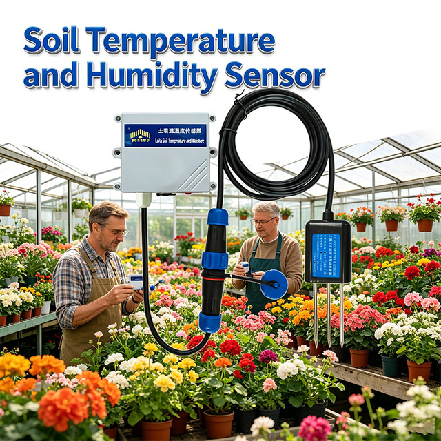 Hot Selling LoRaWAN Wireless Soil Tester Temperature and Humidity Sensor for Intelligent Agriculture Supporting OEM