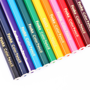Foska ecologico durevole <span class=keywords><strong>e</strong></span> non si romperà facilmente <span class=keywords><strong>forma</strong></span> esagonale 12 Set di matite di <span class=keywords><strong>colore</strong></span> grasso per bambini adulti o principianti - Product Image 2