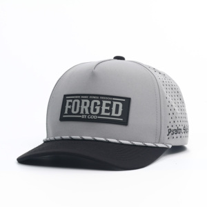 カスタム5パネル刺繍ロゴ入り野球帽 防水レーザーカット穴あきハット - Product Image 3